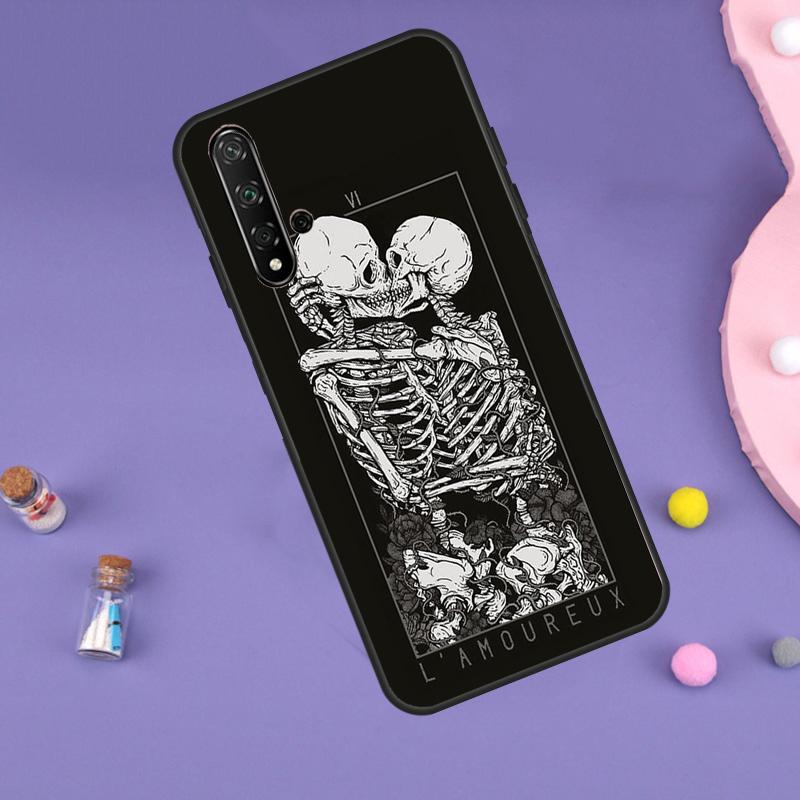 

Эстетичный прозрачный чехол-скелет для Huawei Nova 11i 3i 7i 5T 11 9 10 SE Y60 Y61 Y70 Y90 Y91 P20 P40 Lite P30 Pro Huawei P30