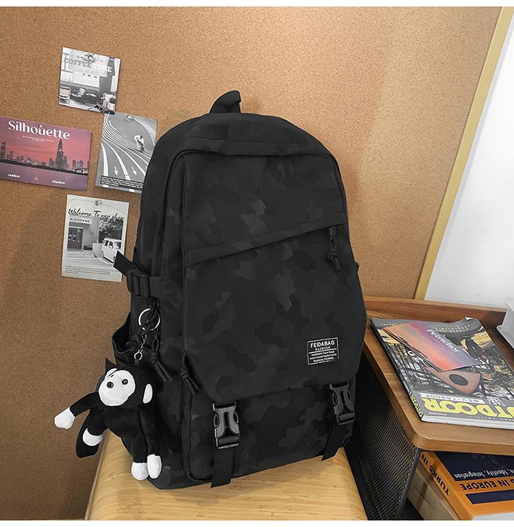 Schoolbag high school schoolbag male ins campus style college student couple trend leisure travel large capacity simple backpack