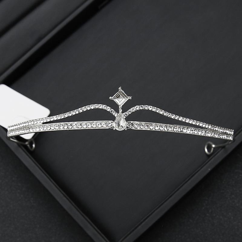 Children's Crystal Crown Headband: Elegant Princess Performance Hairpiece for Girls