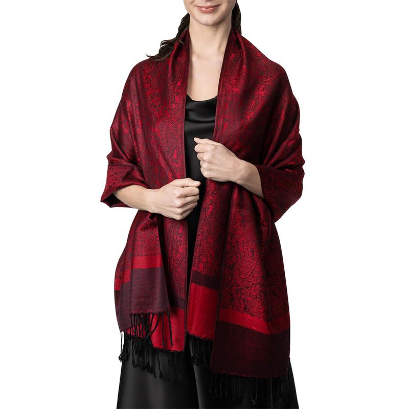 Jacquard Scarf Women Luxury Fashion Thick Soft Lady Scarves Stole Shawl Muslim Hijab Wrap Headband Neckerchief Bandana