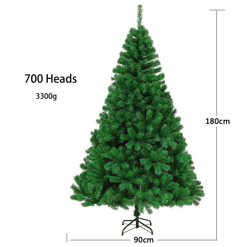 120150180210240cm Green Simulated Christmas Tree Pvc Xmas Santa Ornament