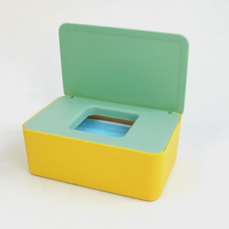 Household Desktop Baby Wet Wipes Storage Box with Sealed Cover