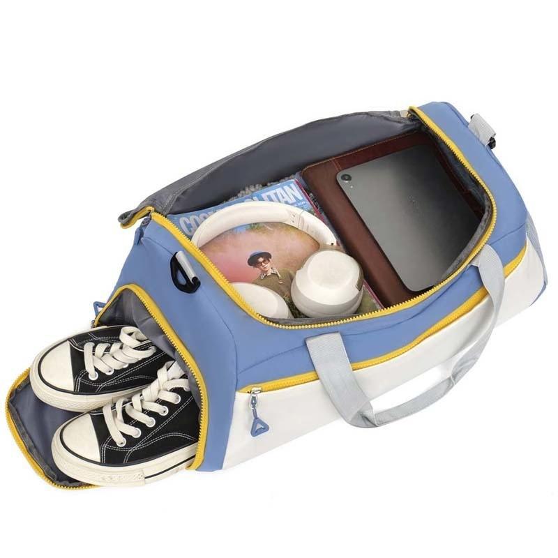 Relaxing Large-capacity Fresh Color-matching Trendy Shoulder Bag with Side Strap