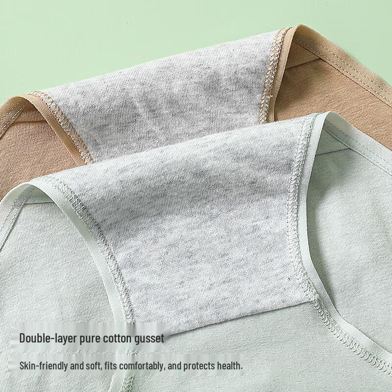 Yiershuang Women's 4-Pack Cotton Antibacterial Briefs