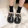 Loafers Women's Fall/Winter 2026 Warm Fleece First Layer Cowhide Women's Shoes Lamb Wool Low-Top Fashion Small Leather Shoes