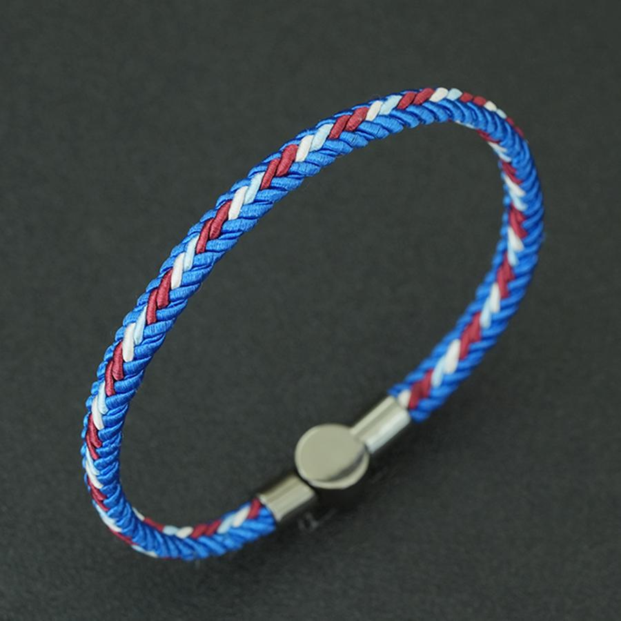 

Minimalist Mens Rope Bracelet Bangle A Grade Ethnic Cord Chain Braslet 6 Colors Street Hiphop Rock Hand Accessories Pulseria 17-18cm hand темно-синий