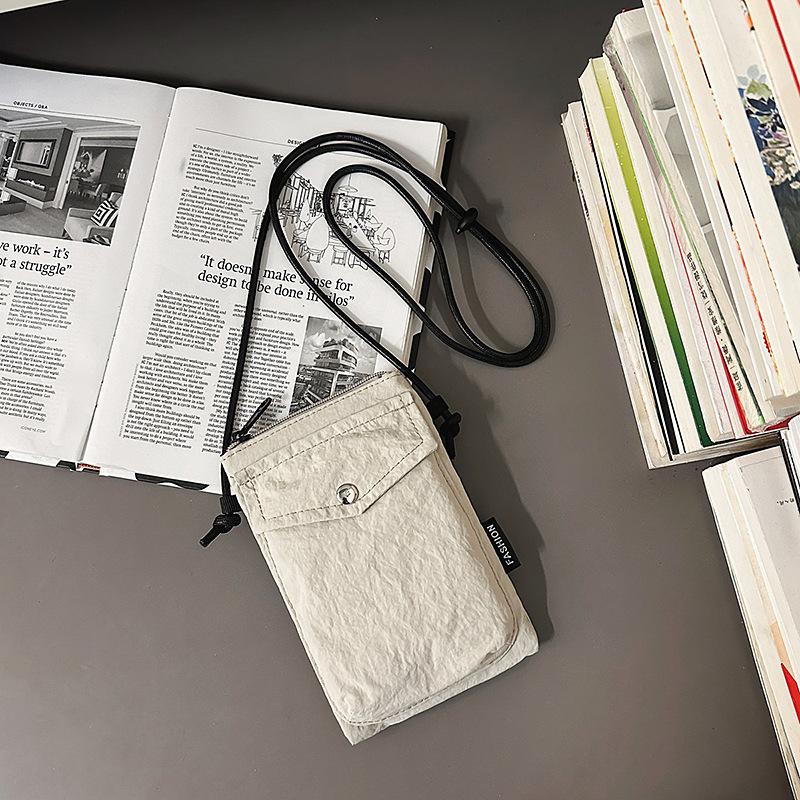 Simple mini canvas bag bag women's fashion mobile phone bag casual versatile travel shoulder messenger bag