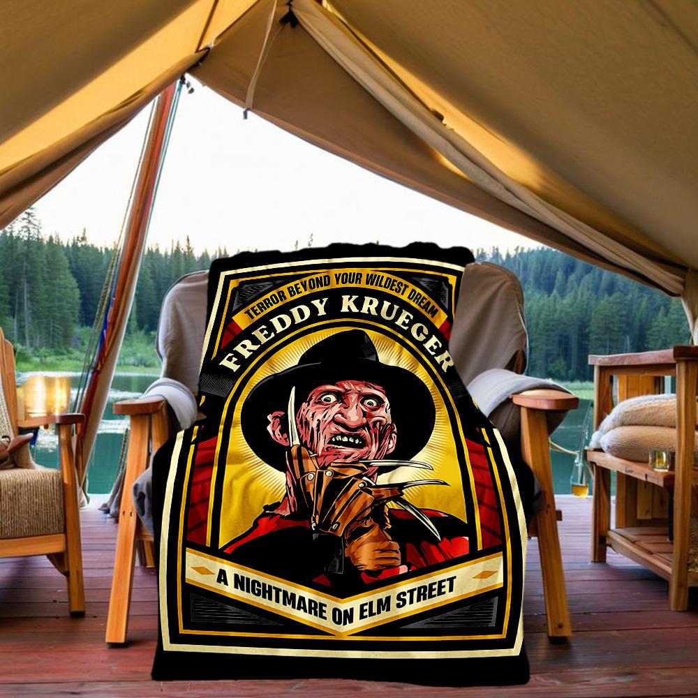 

1PC A Nightmare on Elm Street Outdoor Blanket Lightweight Flannel, Soft & Warm, All Season Use for Sofa 80x120cm