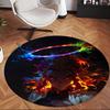 Kyojuro (5) Round Office Rug Decorative Floor Rug for Office Bedroom Living Room and Home Space