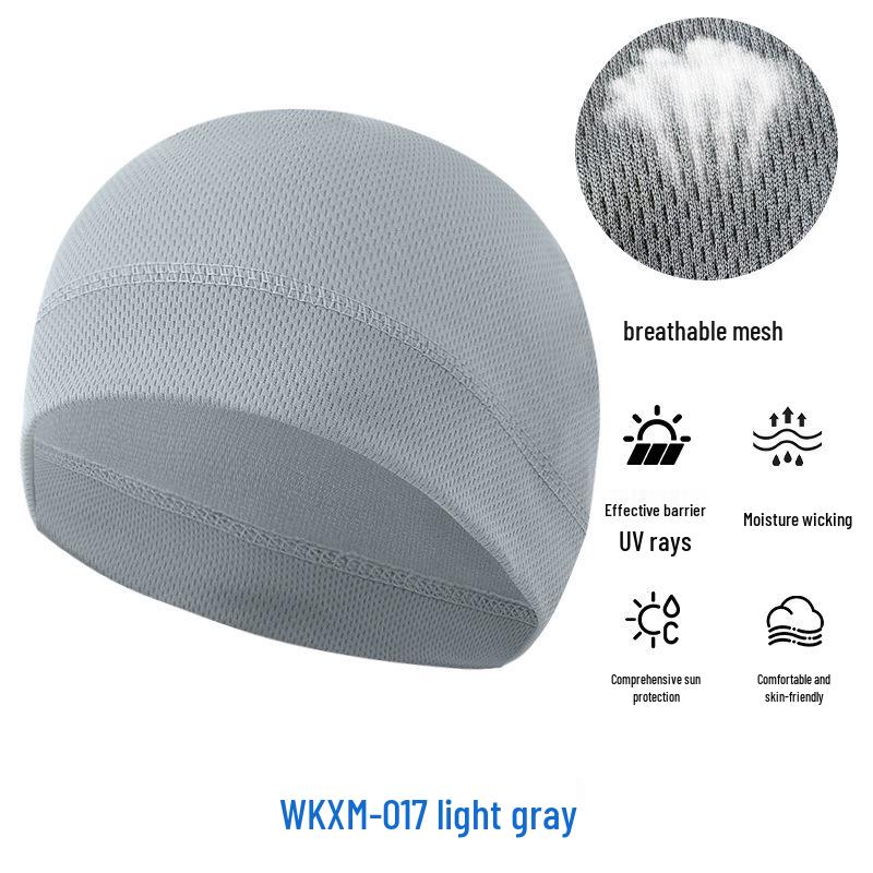 Sommer Mesh Sonnenschutz Radfahren Skull Cap - Atmungsaktiv Hochelastisch Eis Seide Sport Liner