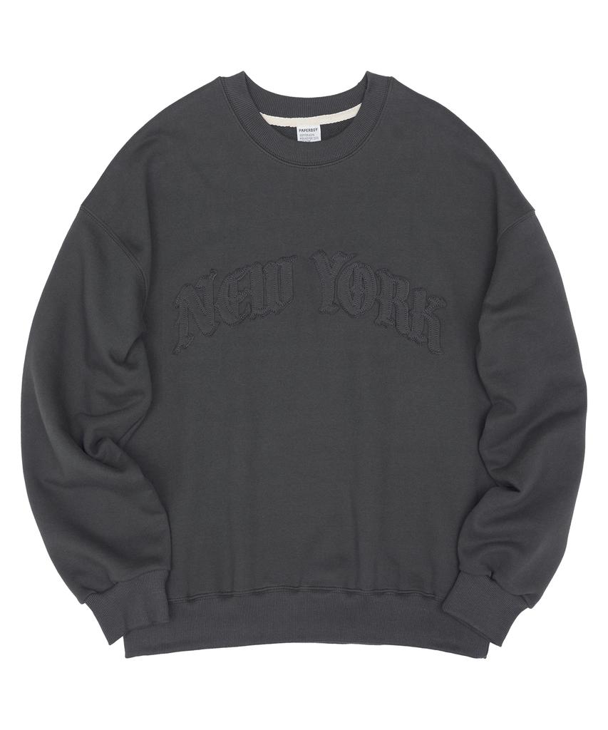 PAPERBOY New York Applique Sweatshirt - Black