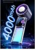 Portable High-Speed Cooling Handheld Fan with Strong Airflow, Long Battery Life, Foldable Neck, Digital Display, and Ice Pack Feature