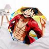 1 PC Automatic Folding Umbrella - One Piece Monkey D Luffy Pattern Portable Foldable Design With 8 Ribs Christmas Birthday Gifts