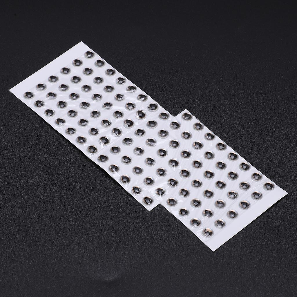 100Pcs Fish Eyes 4mm   3D Round Soft   Lightweight Delicate Fishing Lure Eyes
