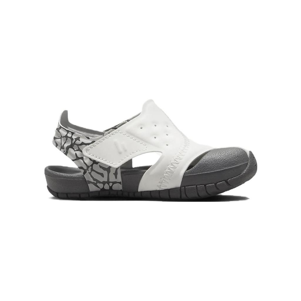 Jordan Flare TD Slip Resistant, Abrasion Resistant, Breathable Children's Sandals White Black Infant And Toddler CI7850-100