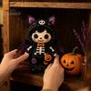 DIY Patchwork-Set Skelett-Hexe-Set, Gothic-Mädchenpuppe Haus-Freizeit Nähprojekt Halloween für Erwachsene Jugendliche Handgemachtes Geschenk Gruselige Bastelarbeit