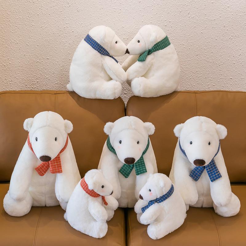 Bears Cartoon Polar Animal Stuffed Plush Toys Dolls Children Birthday Gifts