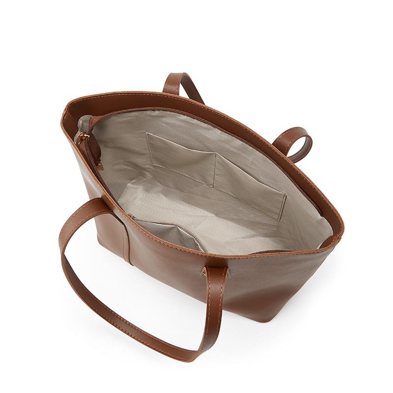 Simple and Elegant Classic Style Large-Capacity Single-Shoulder Tote Bag for Women, Suitable for Carrying a Laptop and for Commuting to Work