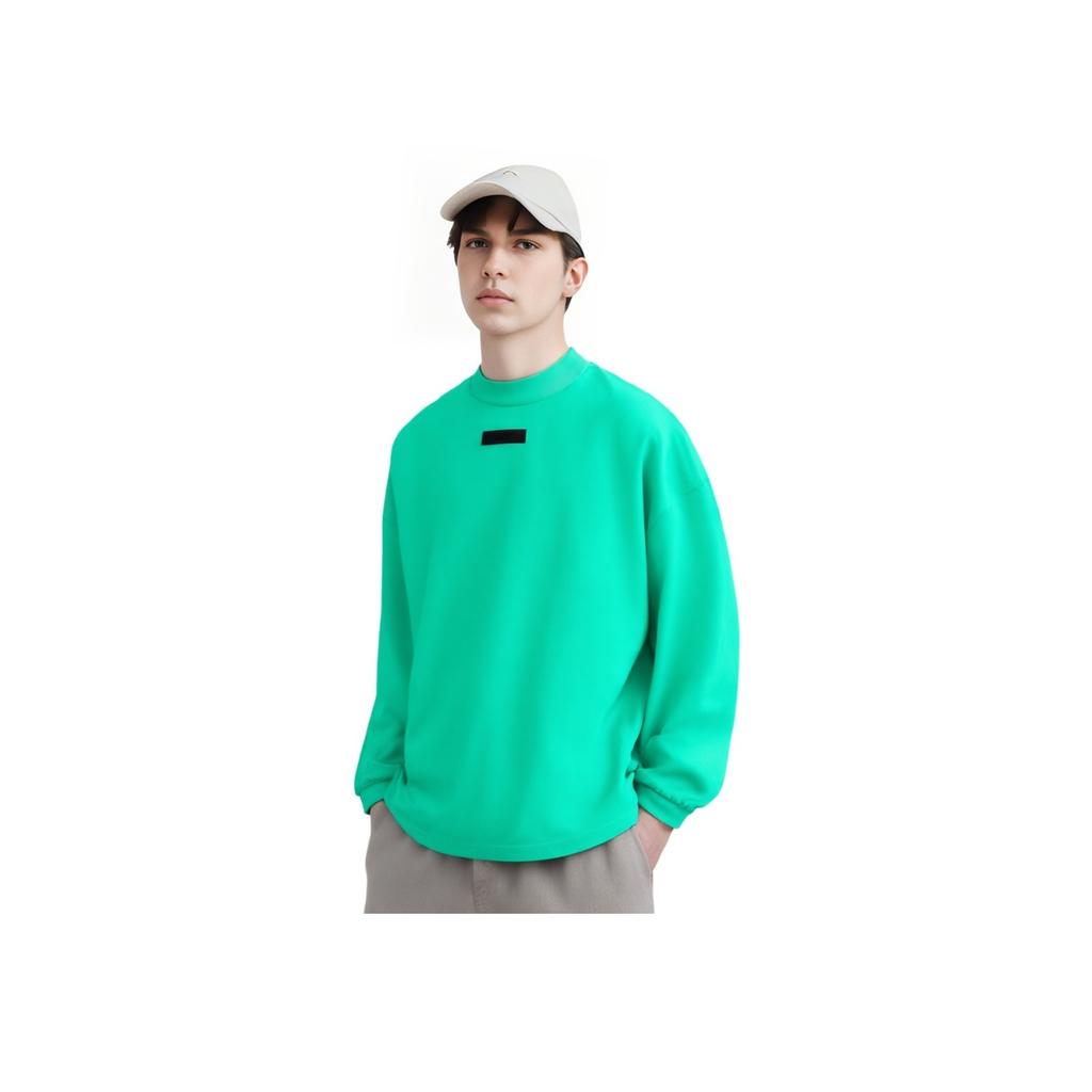 Fear of God Essentials Long-Sleeve Tee Mint Leaf Men Tops Green 125SP244202F