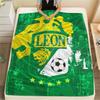 Leon FC,pattern Flannel Blanket, High Quality Comfortable for All Seasons, Home Decor, Warmth and Comfort, Perfect for Gifts.