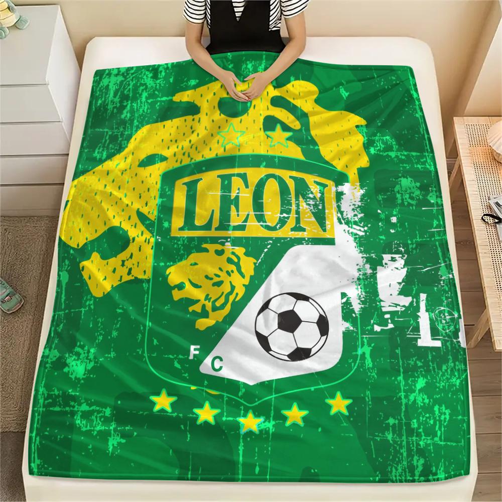 Leon FC,pattern Flannel Blanket, High Quality Comfortable for All Seasons, Home Decor, Warmth and Comfort, Perfect for Gifts.