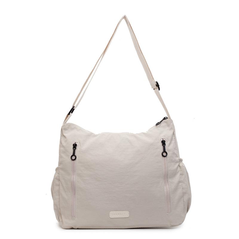 

Сумка-тоут, сумка через плечо, большая вместимость, многослойная, повседневная, одноплечевая сумка бежевый