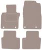 Beige Velours-Fußmatten für: Mazda 3 IV Schrägheck, Limousine (2019-)