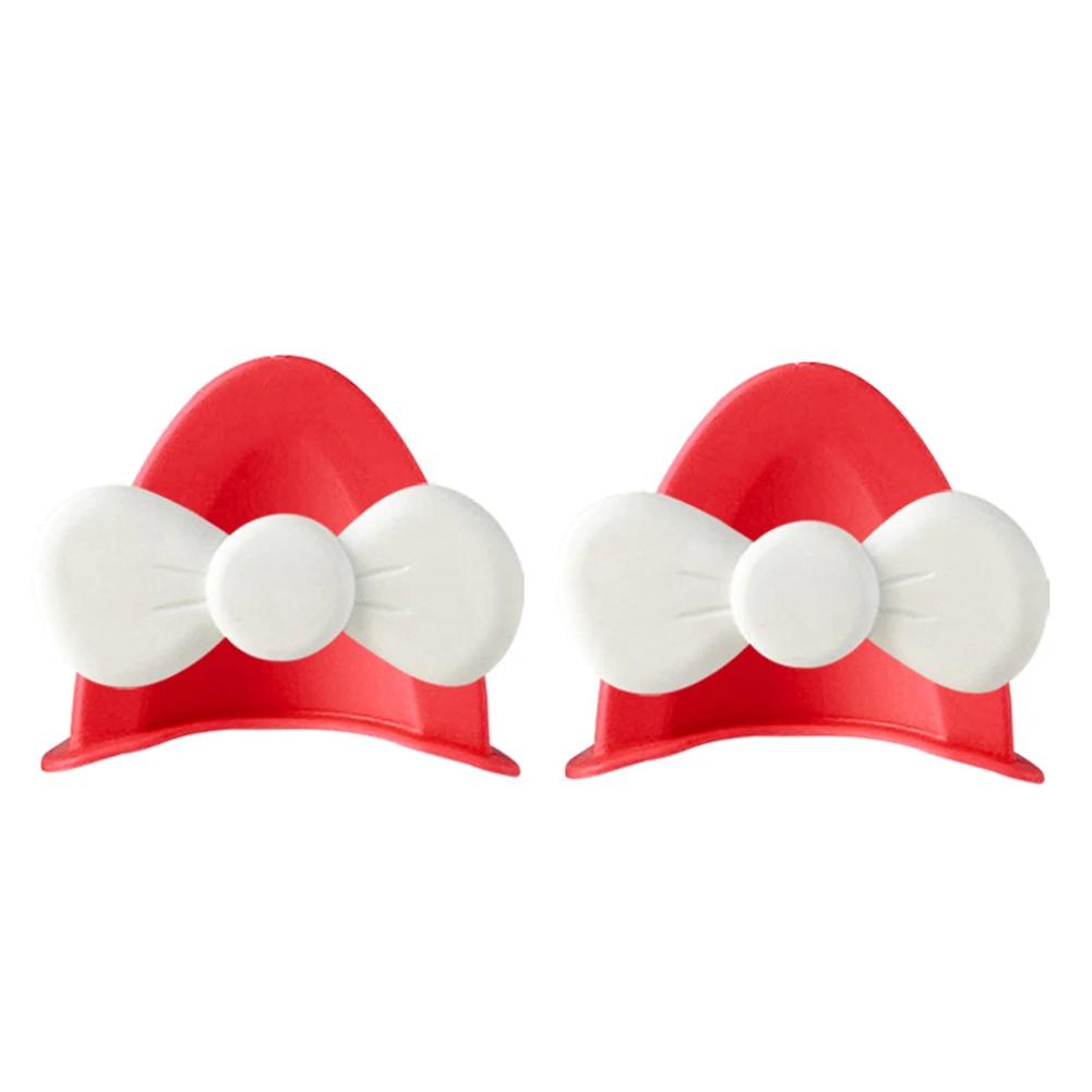 

2Pcs Cute Motorcycle Helmet BeaR Ears with Bow Motocross Electric Bike Helmet Car Steering Wheel Decroation Accessories Styling