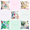 New Chinese Style Pillowcase with Flower and Bird Digital Printing, Thickened Fabric Cushion Cover, Special Bedside Office Car Cushion Cover