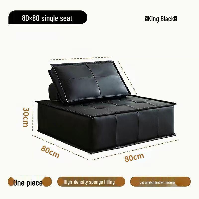 Minimalist Tech Fabric Double Module Sofa for Small Apartments