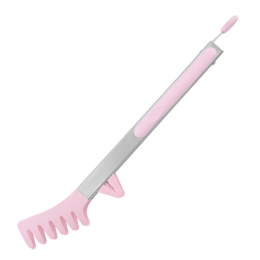 Non-Stick Coating Kitchen Tongs Silicone Cooking Serving Tongs Noodles Pasta Clips  BBQ