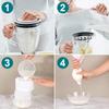 Boao 6 Pack Nut Milk Bags - Reble Food Strainer Bags with Fine Mesh Nylon Drawstring, 3 Sizes