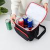 Lunch Bag Large Capacity Handheld Shoulder Back Thickened Oxford Cloth Insulated Bento Lunch Bag for Women Men Black