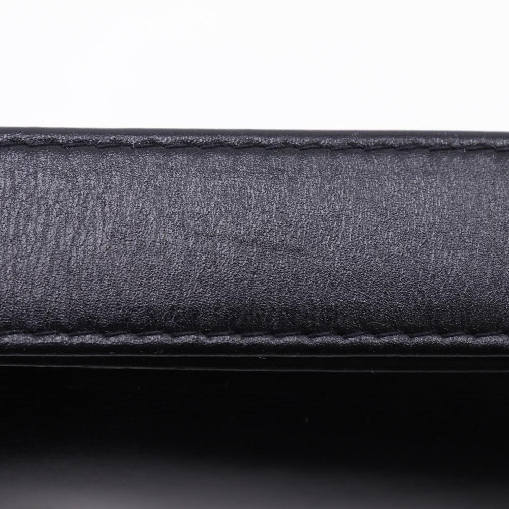 Gucci Old Gucci Shoulder Bag Vintage Black Calfskin Women Used