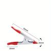 5pcs Mini Metal Heavy Duty Spring Clamps Crocodile Clip Red Plastic Tips Tool Clips Grip Holder