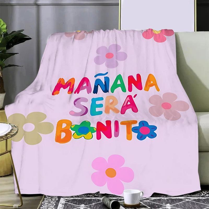 Karol G Manana Sera Bonito Printed Blanket Picnic Blankets Warm Blanket Soft and Comfortable Blanket Home Travel Birthday Gift
