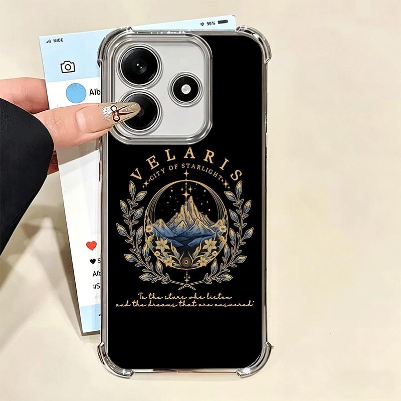 A Court of Mist Fury VELARIS City Plating Phone Case For Xiaomi Redmi Note 14 15 Pro Plus 13 12 11 11S 11T 10 9S 9 5G Anti-Fall