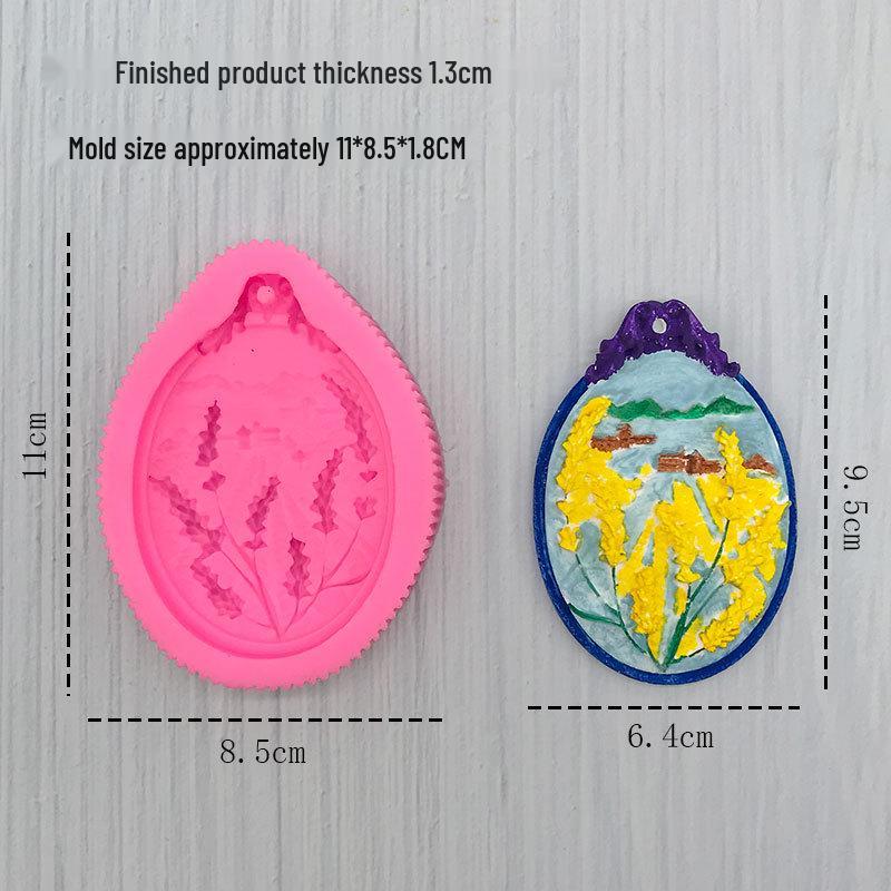 

Golden Wheat Ear Silicone Mold for Cake, Fondant, Aromatherapy, Plaster, and Chocolate Crafting.