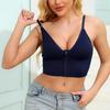 Sexy Seamless Bras For Women Padded Underwear U Backless Bralette Sleep Top Camis Cotton Wireless Fitness Zipper Bra Lingerie