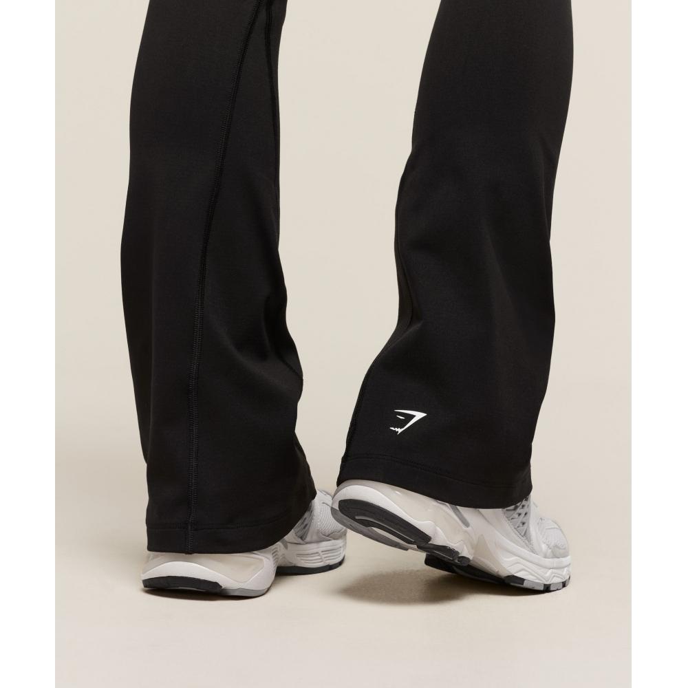 Gymshark Vital Sculpt Colanți fără cusături cu picior evazat Negru B2c7m Bb2j