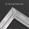 High Precise Measuring Tool Protractor Square Right Angle Ruler With Ergonomic Design For Carpentry Architects Students