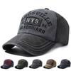 Four Seasons Baseball Cap Casual and Old Washed Cotton Letter Embroidered Peaked Cap Bent Brim Dome Casual Sunscreen Cap
