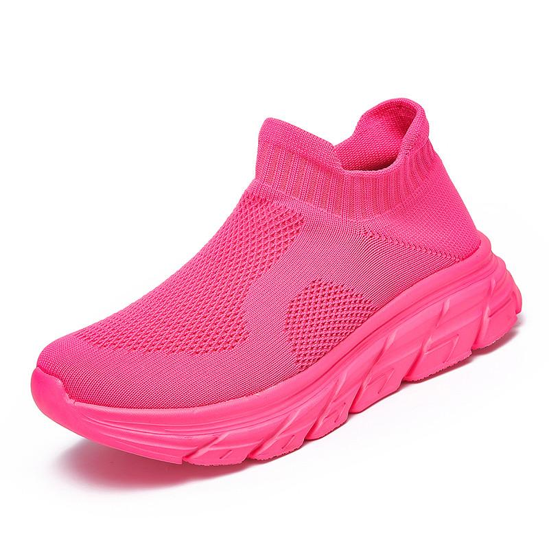 Hot Sale Fashion Running Sneakers for Men Women Breathable Socks Shoes Trainers Men Slip-on Lightweight Sports Shoes Big Size 46