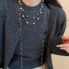 Elegant Minimalist Long Pearl Necklace - French Light Luxury High-End Women's Sweater Chain