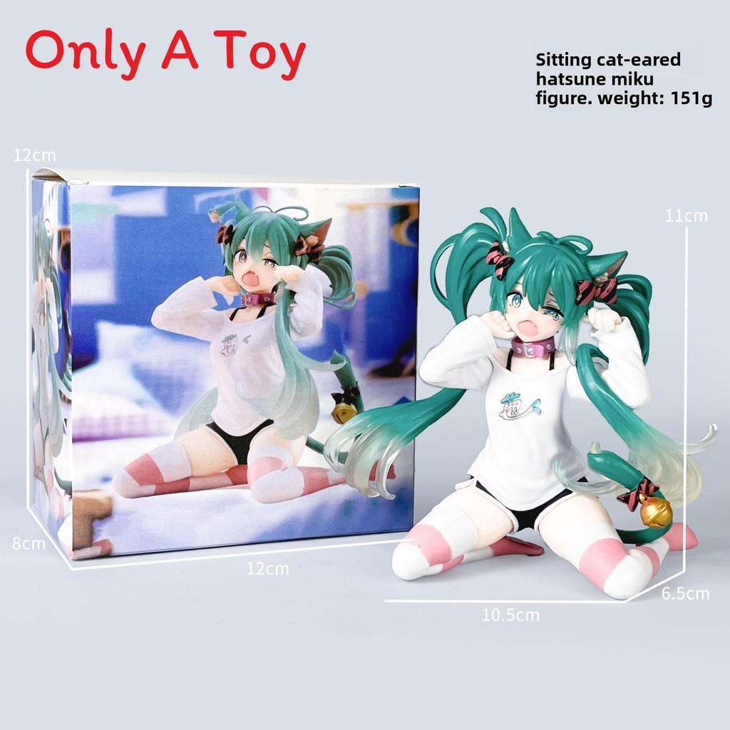 Hatsune Miku 21cm Pvc Model With Assembled Sitting Pose For Anime Enthusiasts And Collectors