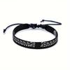 Fashion Crossover Printed Fabric Bracelet Ethnic Style Hand-woven Bracelet Set Simple Hemp Bracelet for Both Men and Women