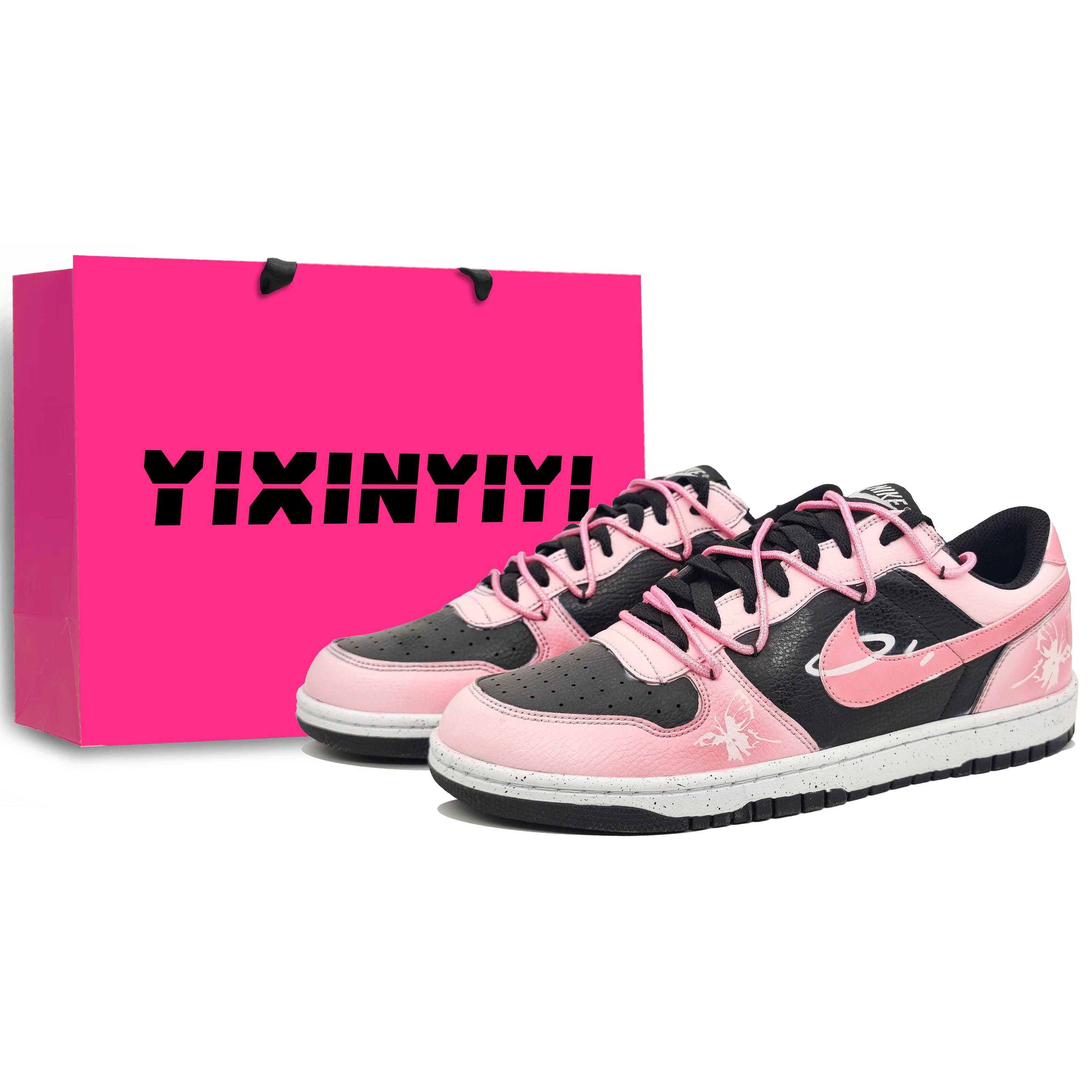 

Nike Big High top Vintage Basketball Shoes Unisex Strawberry Pink 355152-106(Team400-) 44.5
