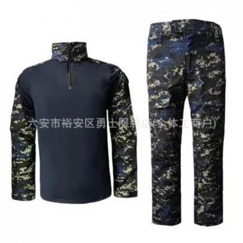 Herren Taktisches Camouflage Uniform Set Outdoor Trainingsanzug Langarm Atmungsaktiv Langlebig Militärstil