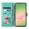 For Samsung Galaxy A36 5G Wallet Case Butterfly Floral Imprint PU Leather Phone Cover with Wrist Strap