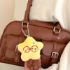 Soft Plush Star Keychain Carabiner Clip For Purse Keys Decoration